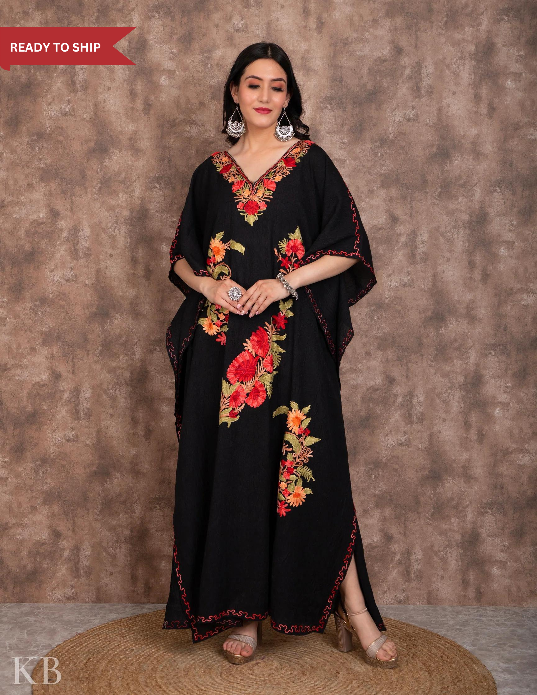 Buy One Shoulder kaftan Dress Formal Pattern Online in India
