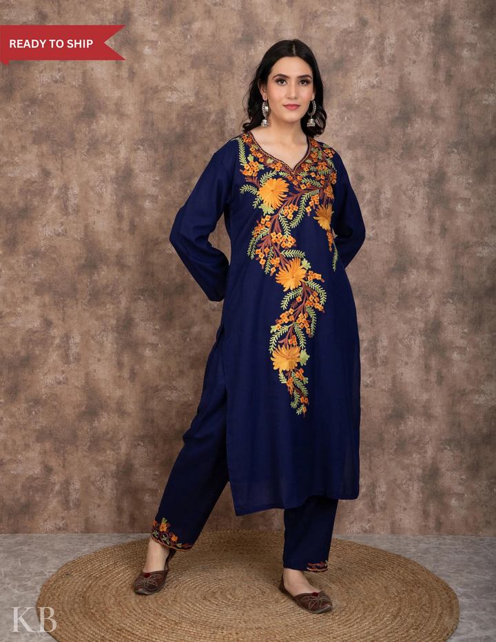 Buy Kashmiri Suits Online | Embroidered Summer Suits | KashmirBox ...