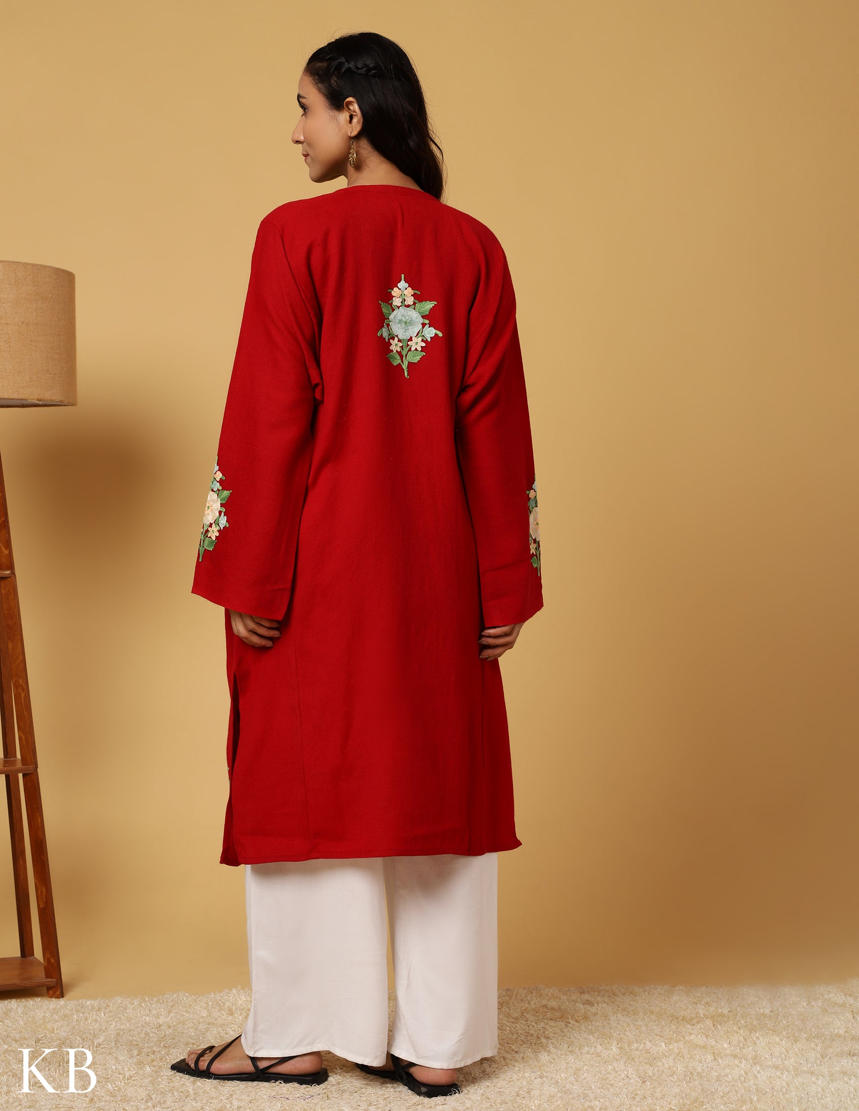 Crimson- Traditional Kashmiri Pheran | Kurta | Kurti | Long Tunic | Overcoat | buying Allovers