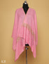 Cherry Blossom Pink Sozni Embroidered GI Pashmina Stole - Kashmir Box