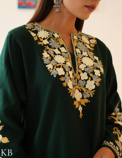 Rang-e-Khizan Green Emerald Aari Phiran