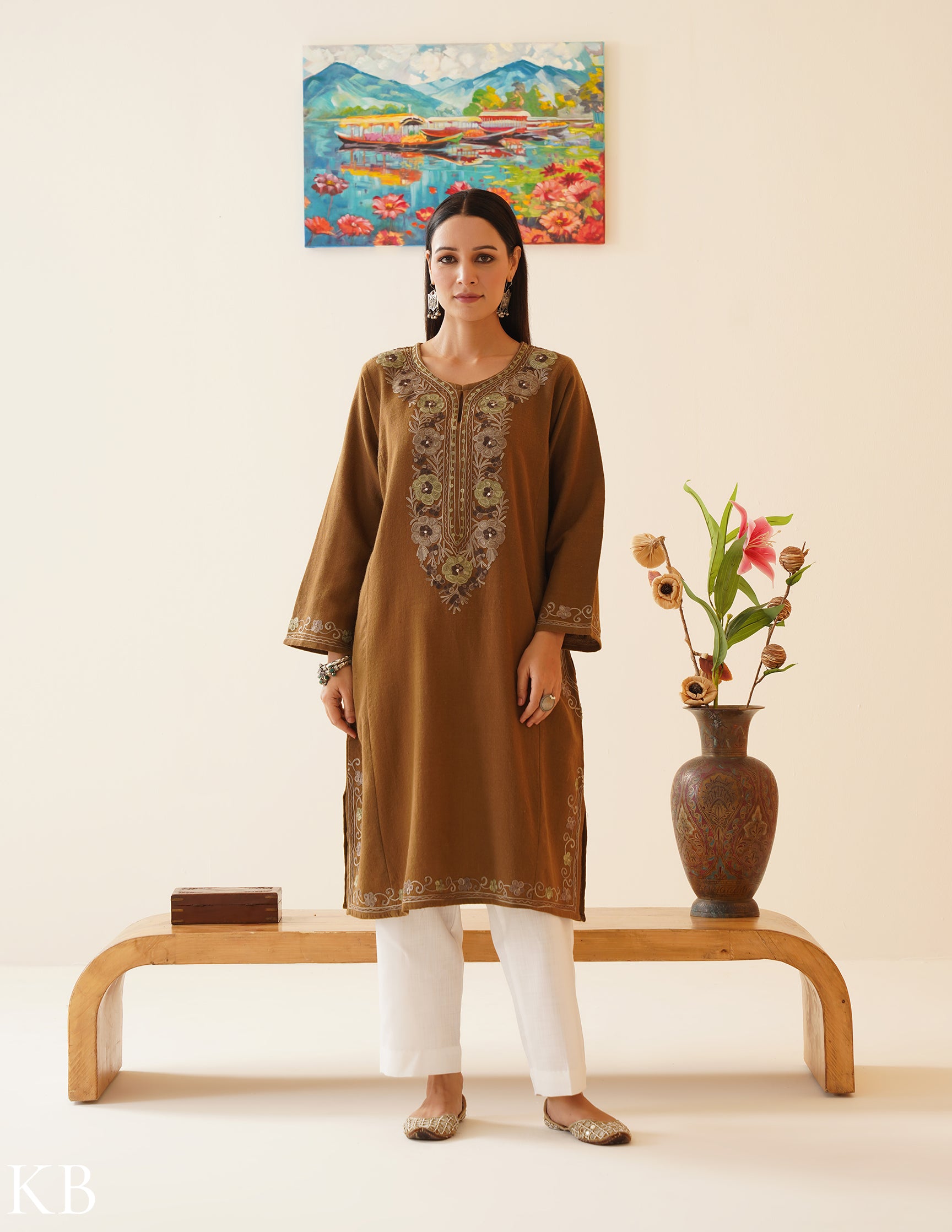 Rang-e-Khizan Pure Wool Classic Beaver Aari Phiran