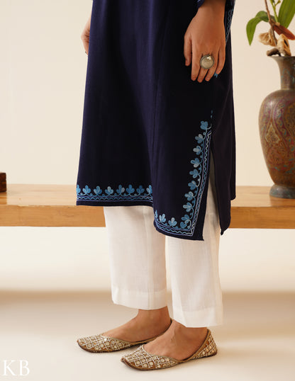 Rang-e-Khizan Navy Blue Posy Aari Phiran