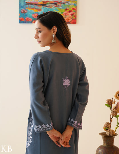 Rang-e-Khizan Kashmir Blue Aari Phiran