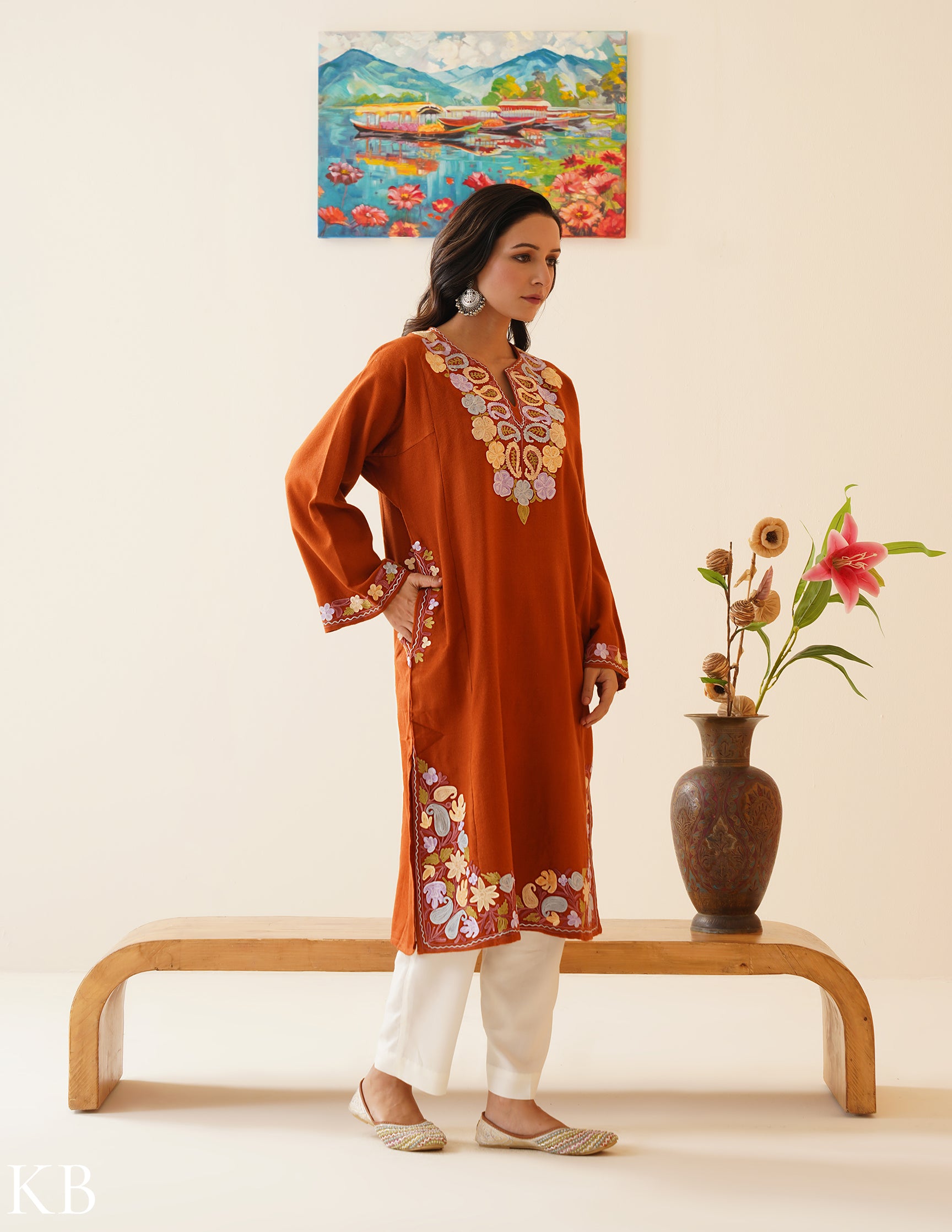 Rang-e-Khizan Rusty Paisley Aari Phiran