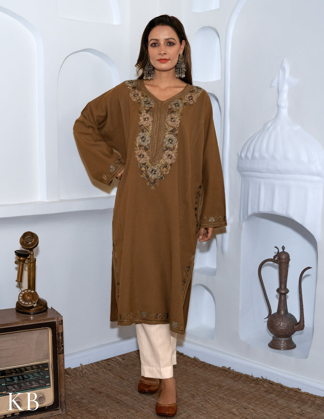 Rang-e-Khizan Pure Wool Classic Beaver Aari Phiran