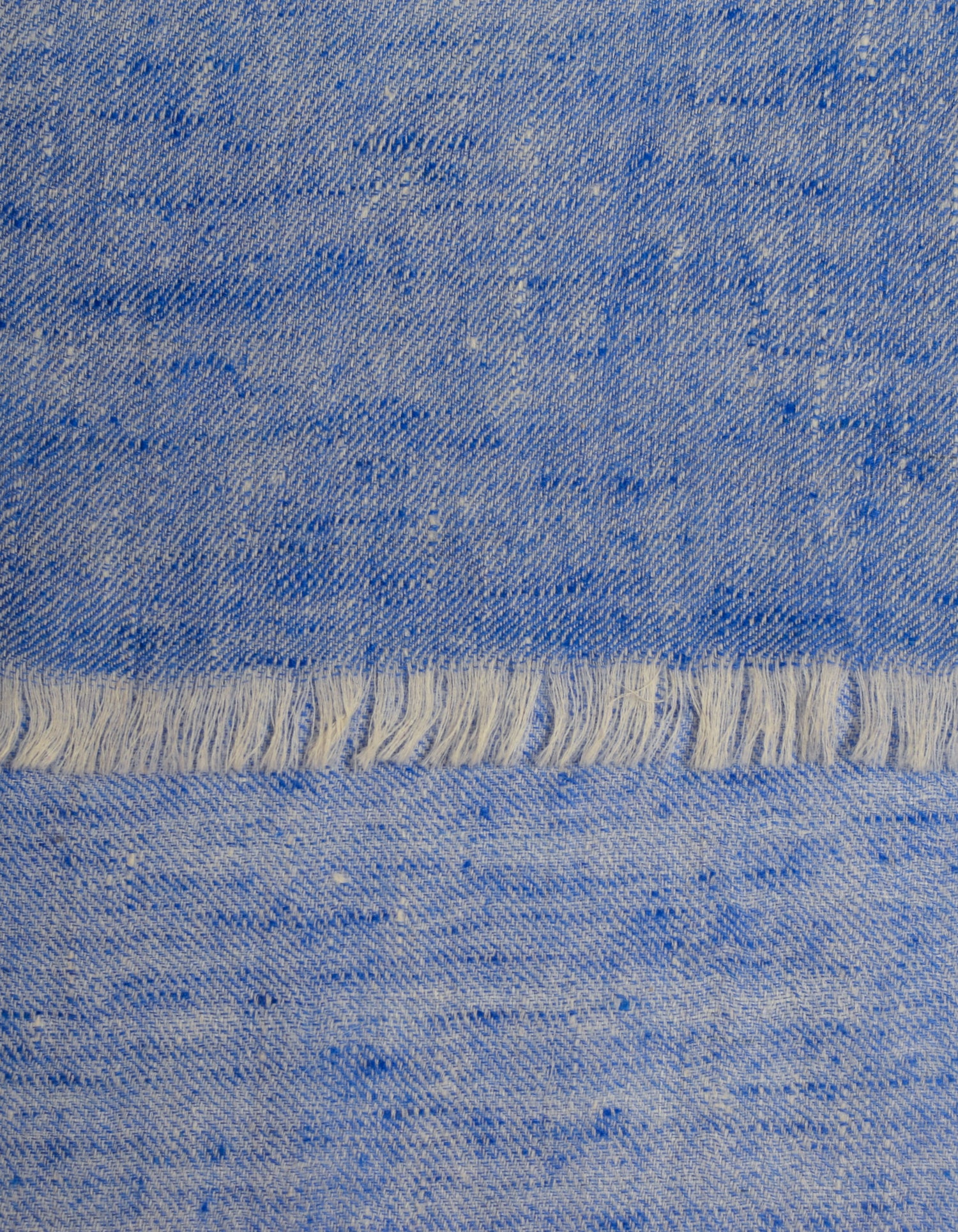 Handwoven Blue Ikat Pattern Cashmere Pashmina Stole