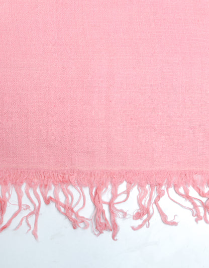 Multi-Pattern Pink Stripes Handwoven Cashmere Pashmina Stole