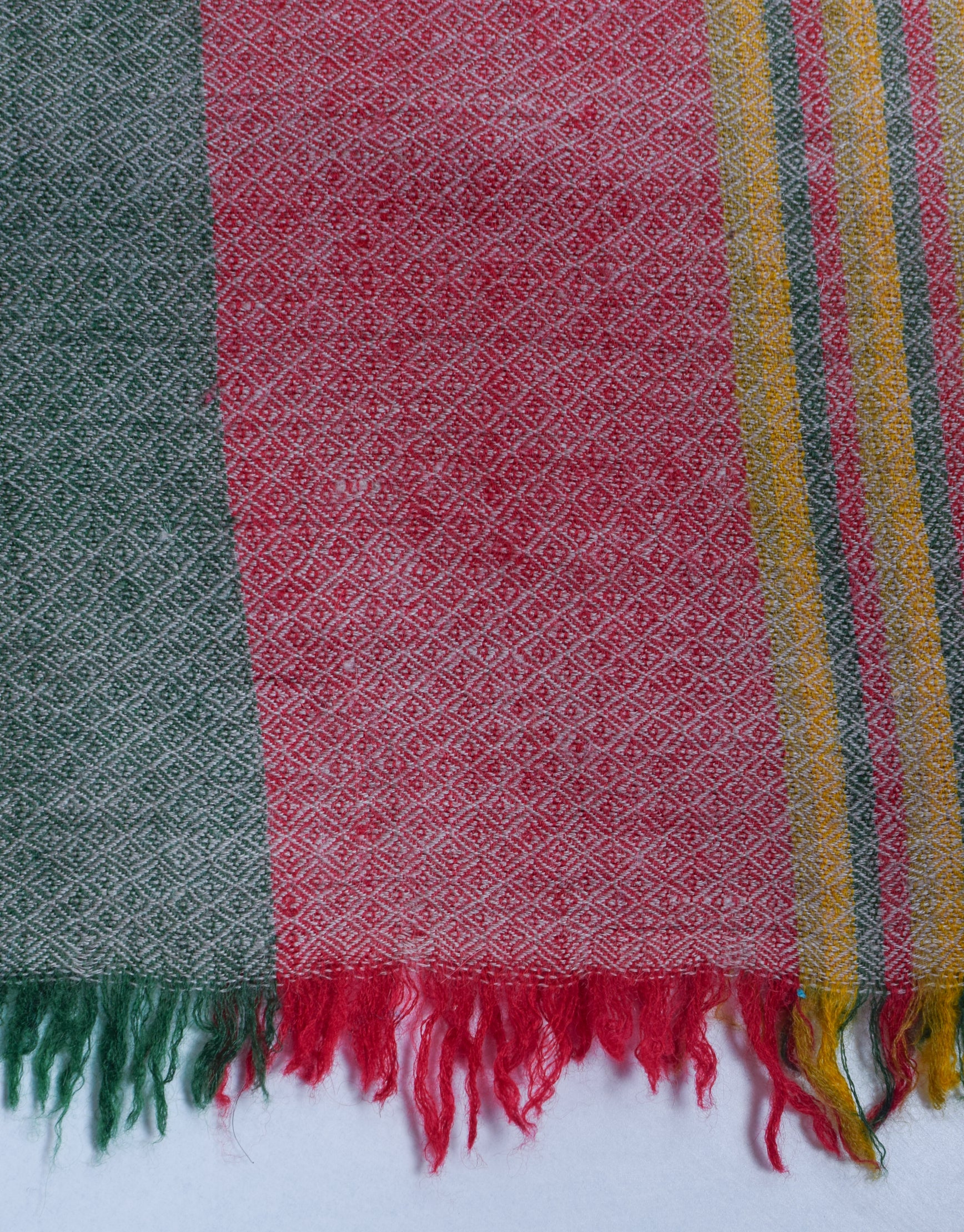 Modern Multi-Pattern Handwoven Embroidered Cashmere Pashmina Stole