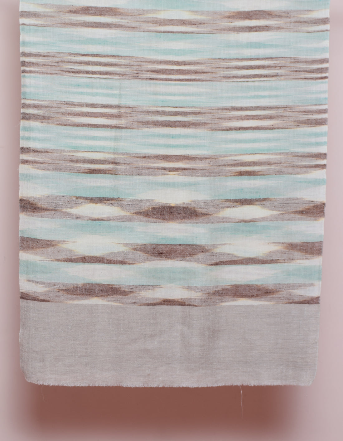 Multi-Pattern Modern Ikat Handwoven Cashmere Pashmina Stole