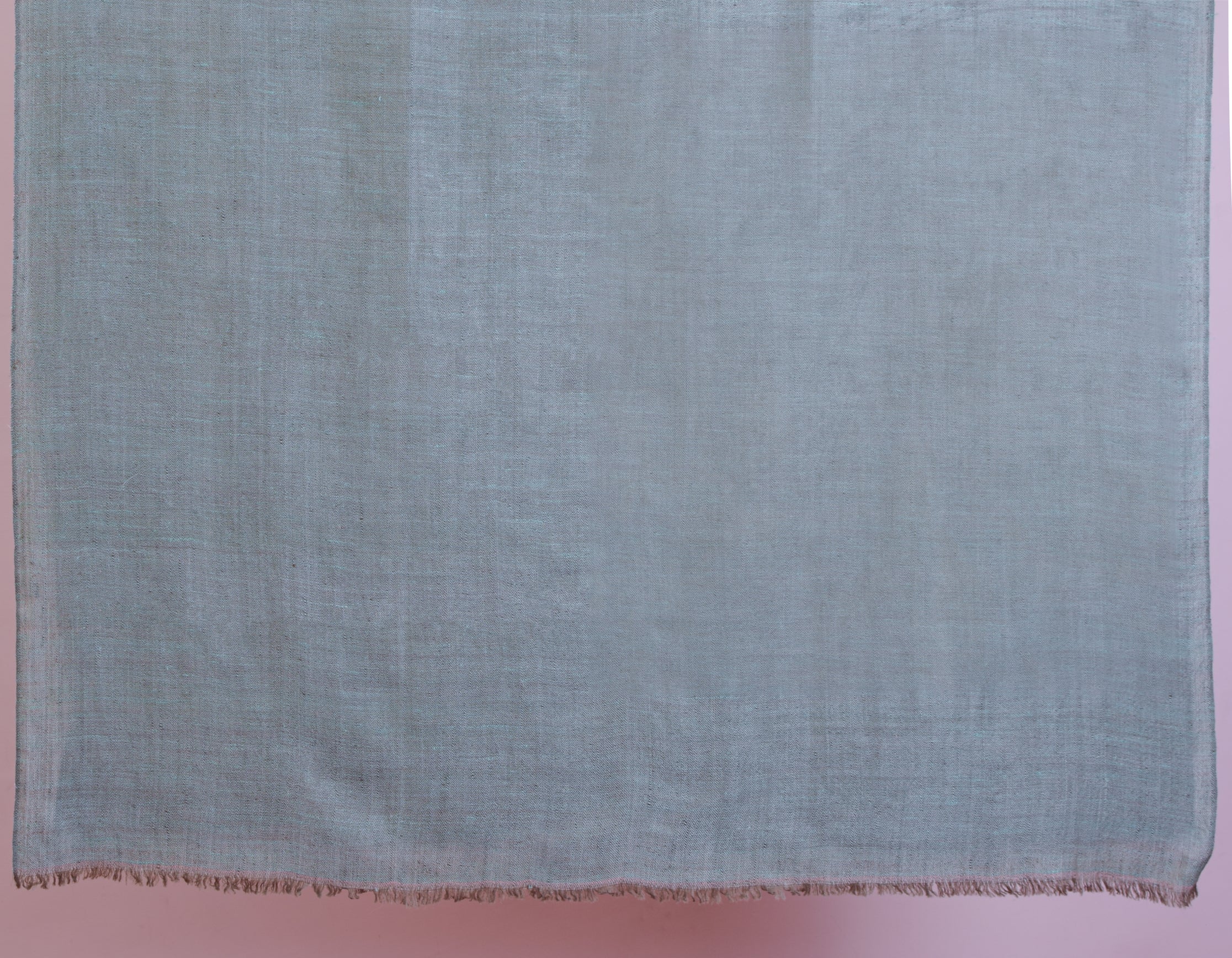 Peachy Mint Handwoven Reversible Cashmere Pashmina Shawl