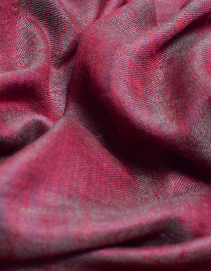 Maroon Berry Handwoven Reversible Cashmere Pashmina Shawl