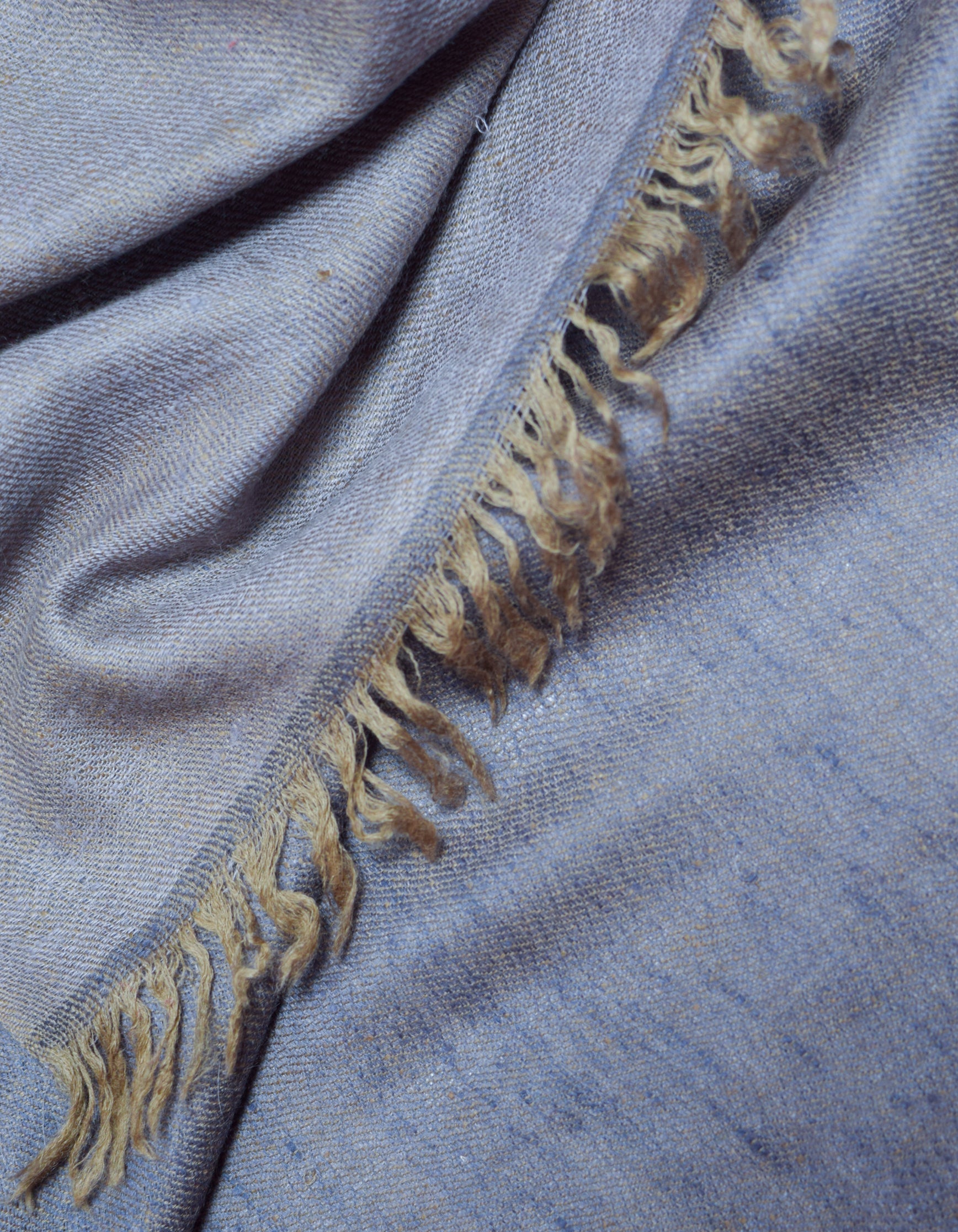 Dual Grey Handwoven Reversible Cashmere Pashmina Shawl