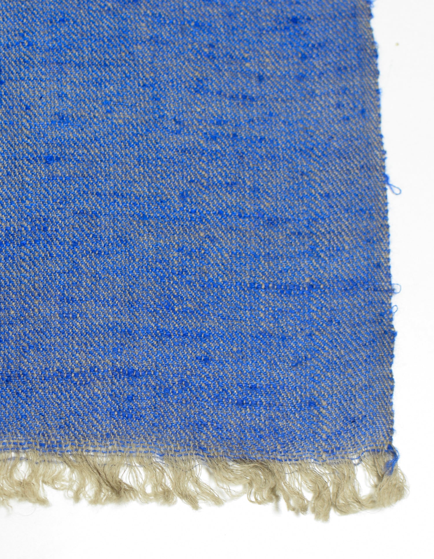 Dual Blue Handwoven Reversible Cashmere Pashmina Shawl