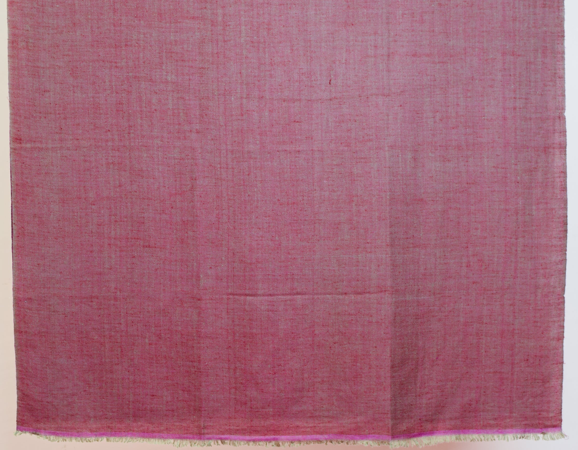 Cherry Pink Handwoven Reversible Cashmere Pashmina Stole