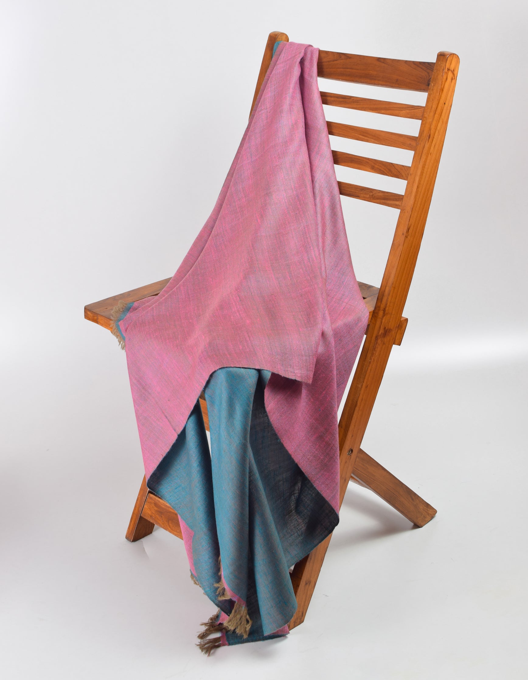 Eastern Pink Handwoven Reversible Cashmere Pashmina Shawl