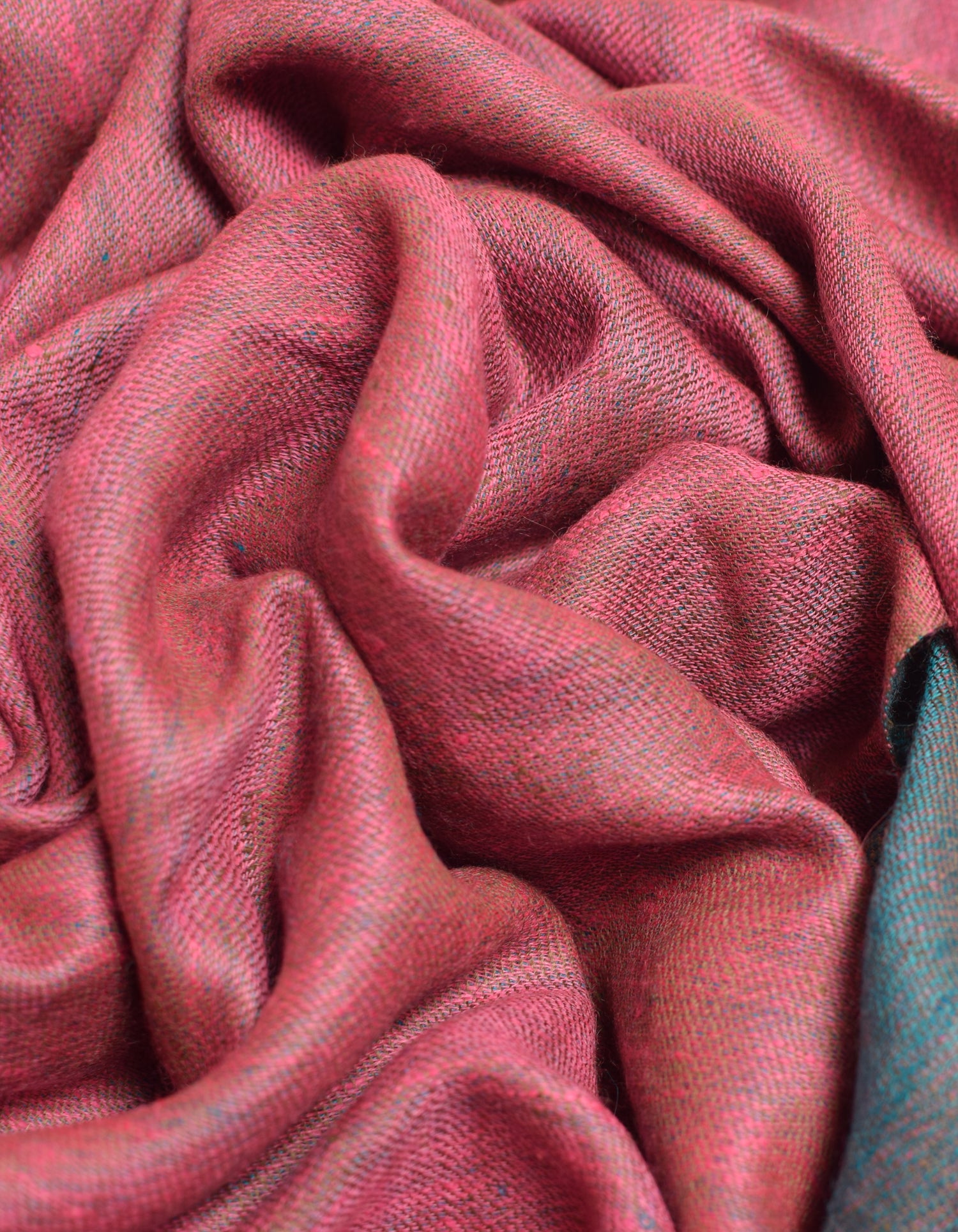 Eastern Pink Handwoven Reversible Cashmere Pashmina Shawl