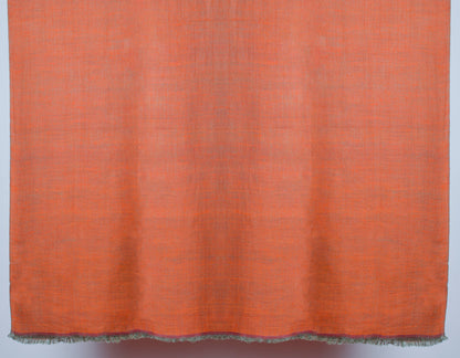 Persian Apricot Handwoven Reversible Cashmere Pashmina Shawl