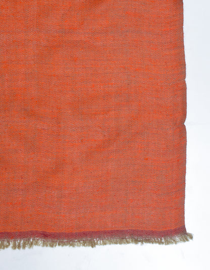 Persian Apricot Handwoven Reversible Cashmere Pashmina Shawl