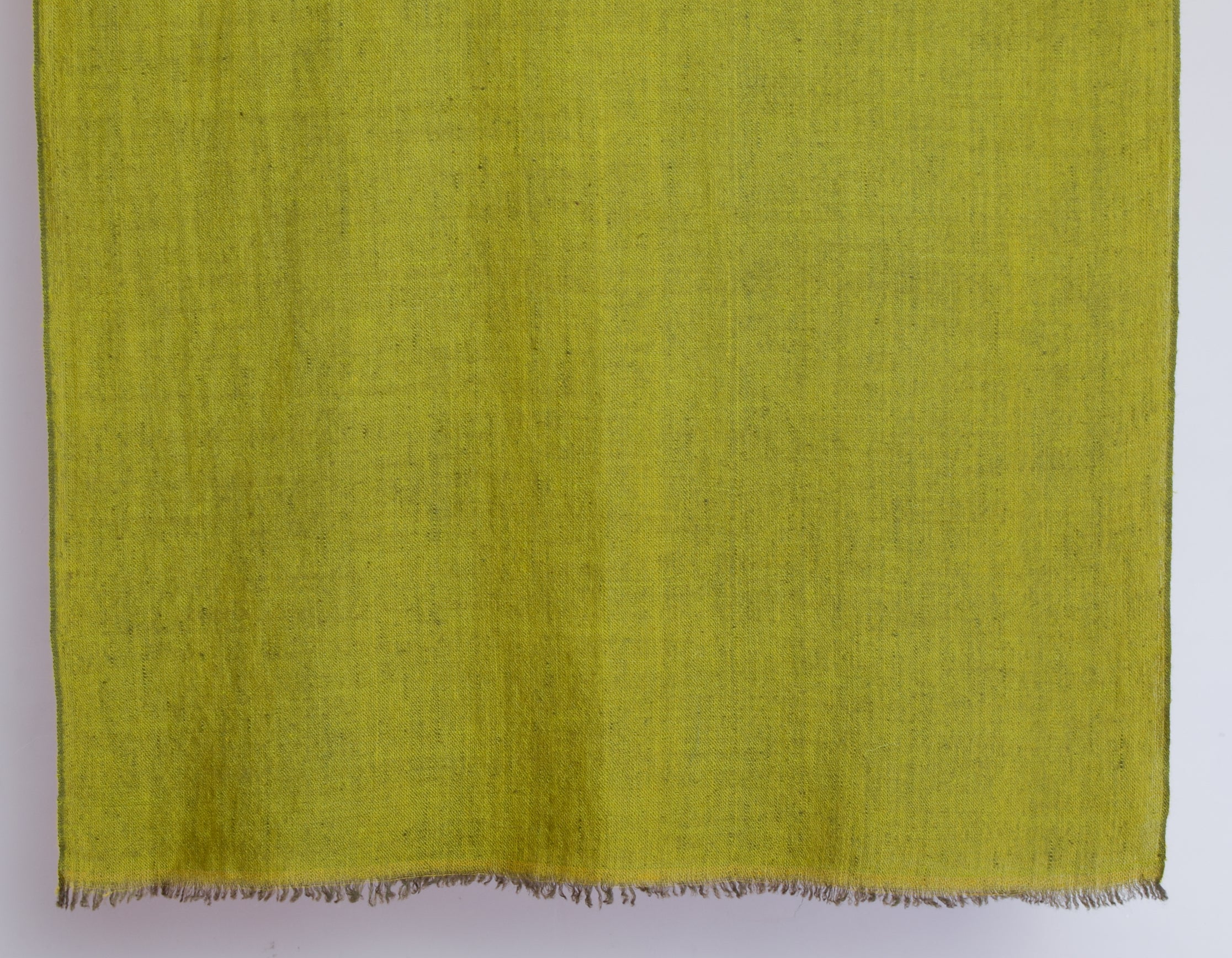 Ginger Yellow Handwoven Reversible Cashmere Pashmina Stole