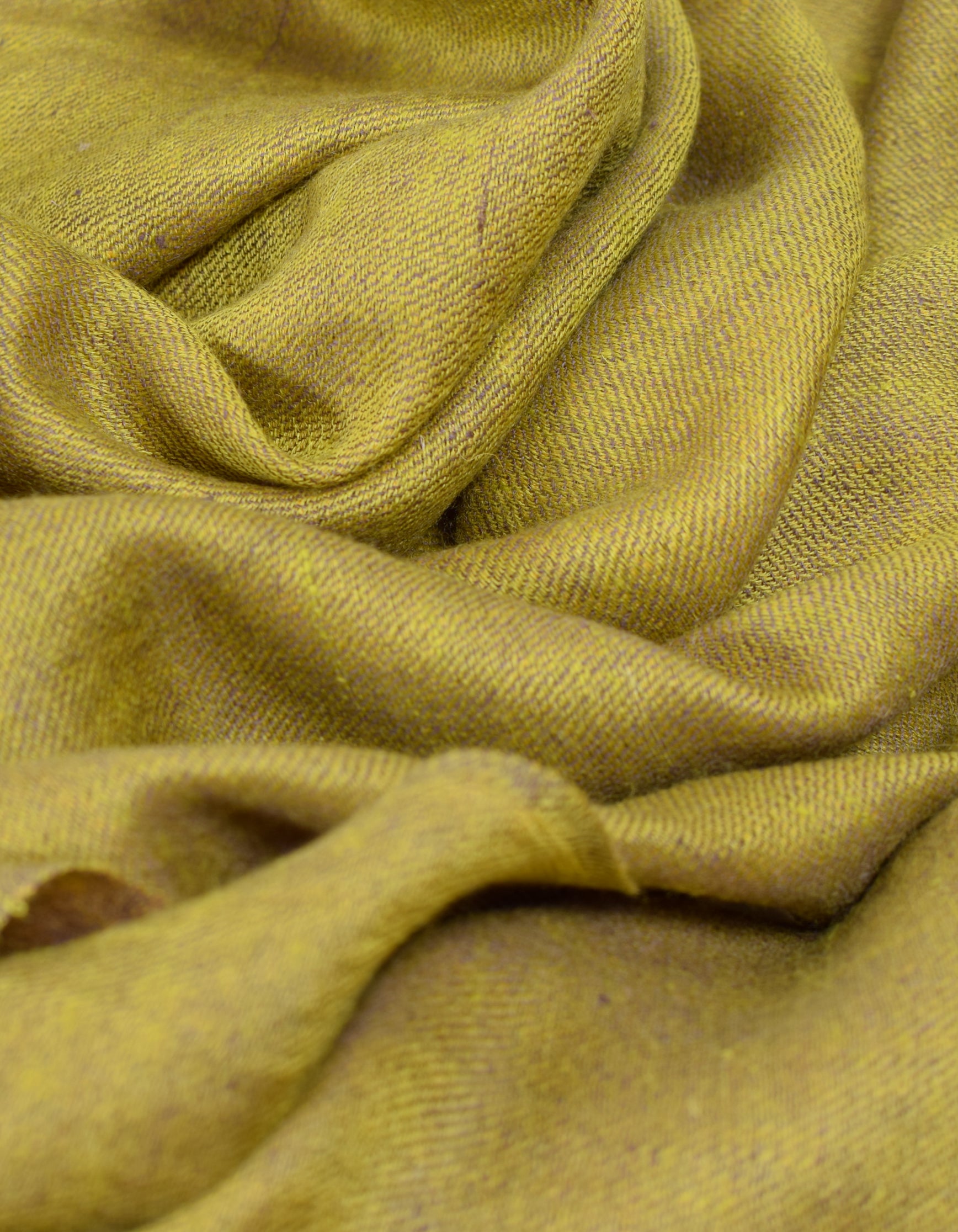 Ginger Yellow Handwoven Reversible Cashmere Pashmina Stole