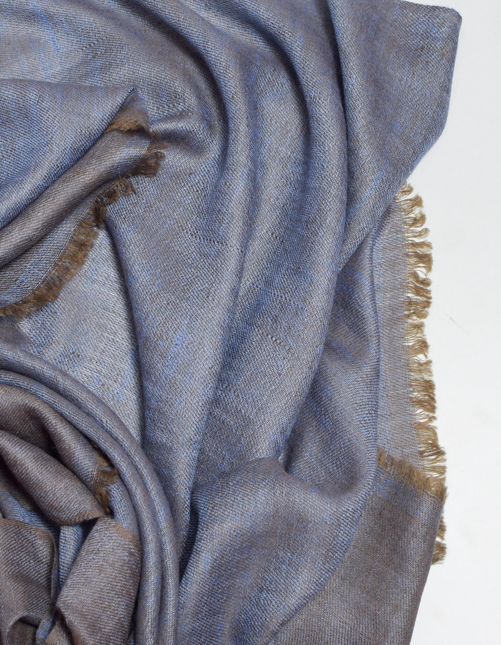 Soft Metallic Handwoven Reversible Cashmere Pashmina Stole