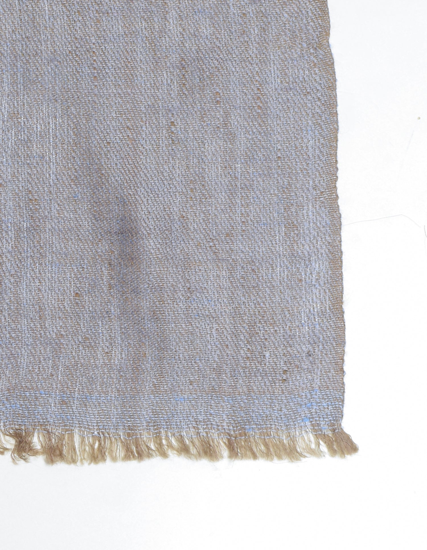 Kashmir Grey Handwoven Reversible Cashmere Pashmina Shawl