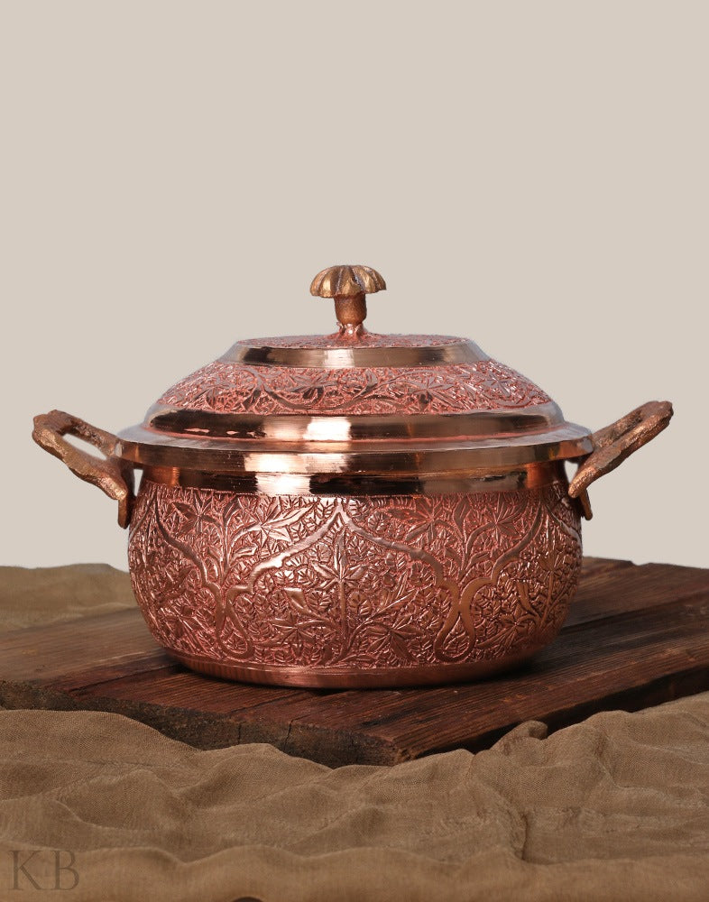 Gracious Designed Copper Donga - KashmirBox.com