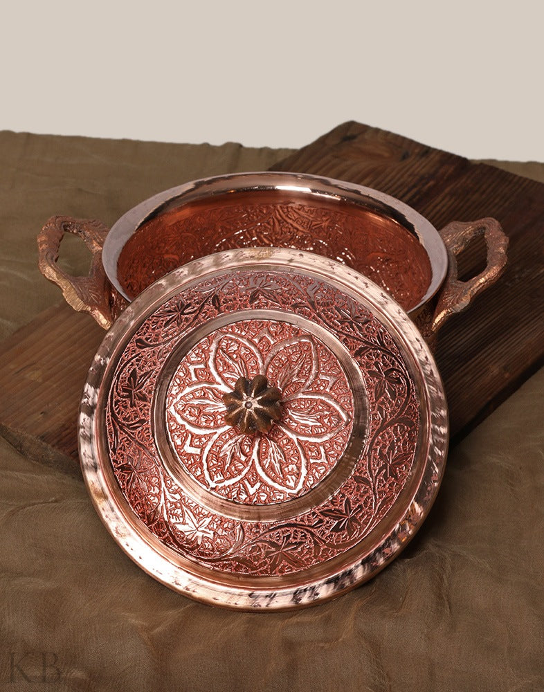 Gracious Designed Copper Donga - KashmirBox.com