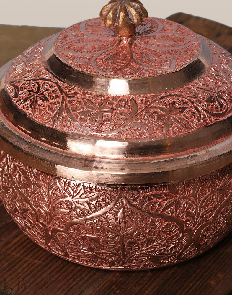 Gracious Designed Copper Donga - KashmirBox.com