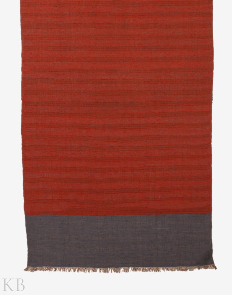 Purple Red Reversible Pashmina Stole - Kashmir Box