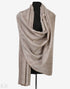 Silvery White Reversible Pashmina Shawl - KashmirBox.com