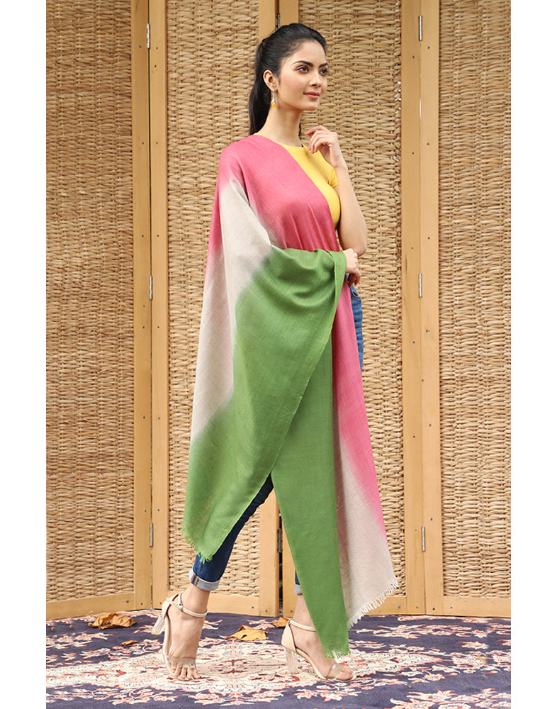 Ombre Colored Cashmere Stole - KashmirBox.com