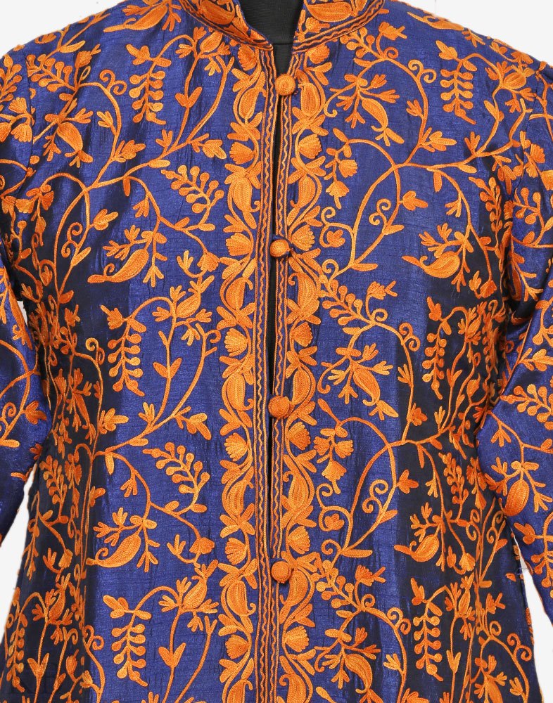 Qbik Mir Kashmiri Embroidered Nehru Jacket And Kurta Set | Fuchsia, Mandala  Kashmiri, Kurta, Stand Collar, Full Sleeves | Fashion, Aza fashion, Nehru  jackets