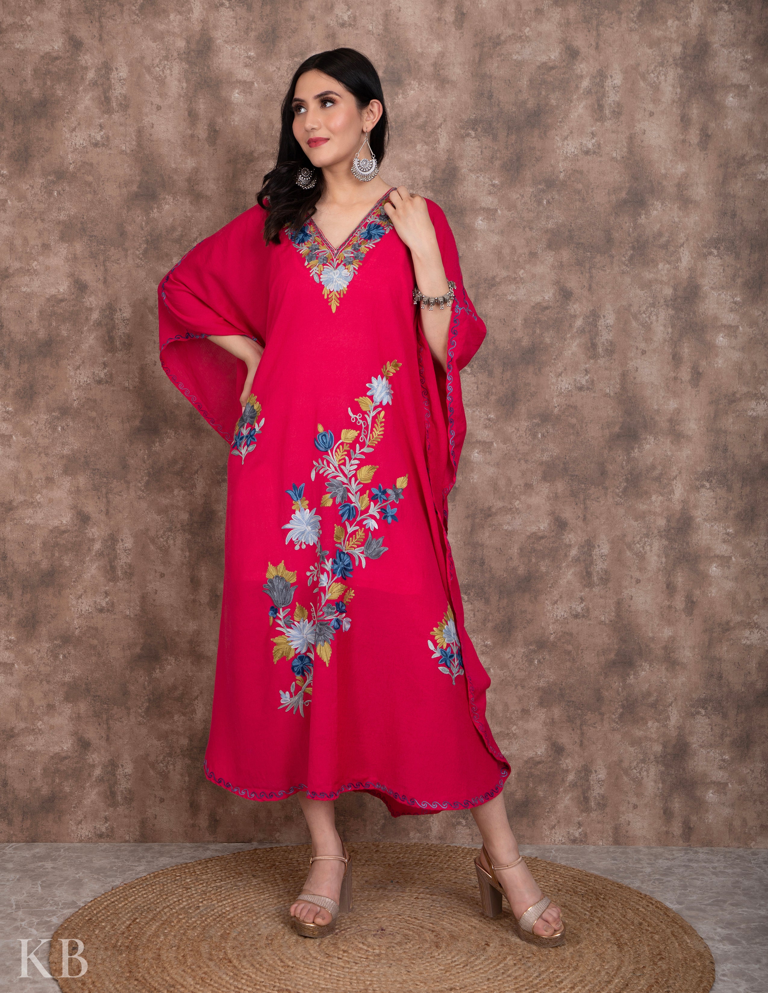 Buy online Round Neck Printed Kaftan Dress from western wear for Women by  Aditi Wasan for ₹779 at 66% off | 2024 Limeroad.com