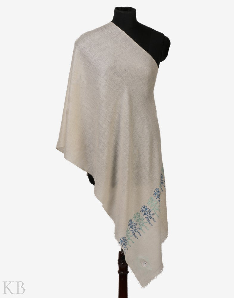 Sagar E Sozni Palla GI Cashmere Stole - Kashmir Box