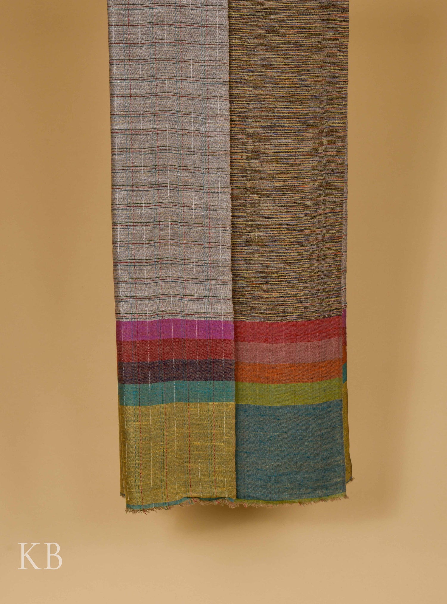 Multicolored Reversible Pashmina Stole - Kashmir Box