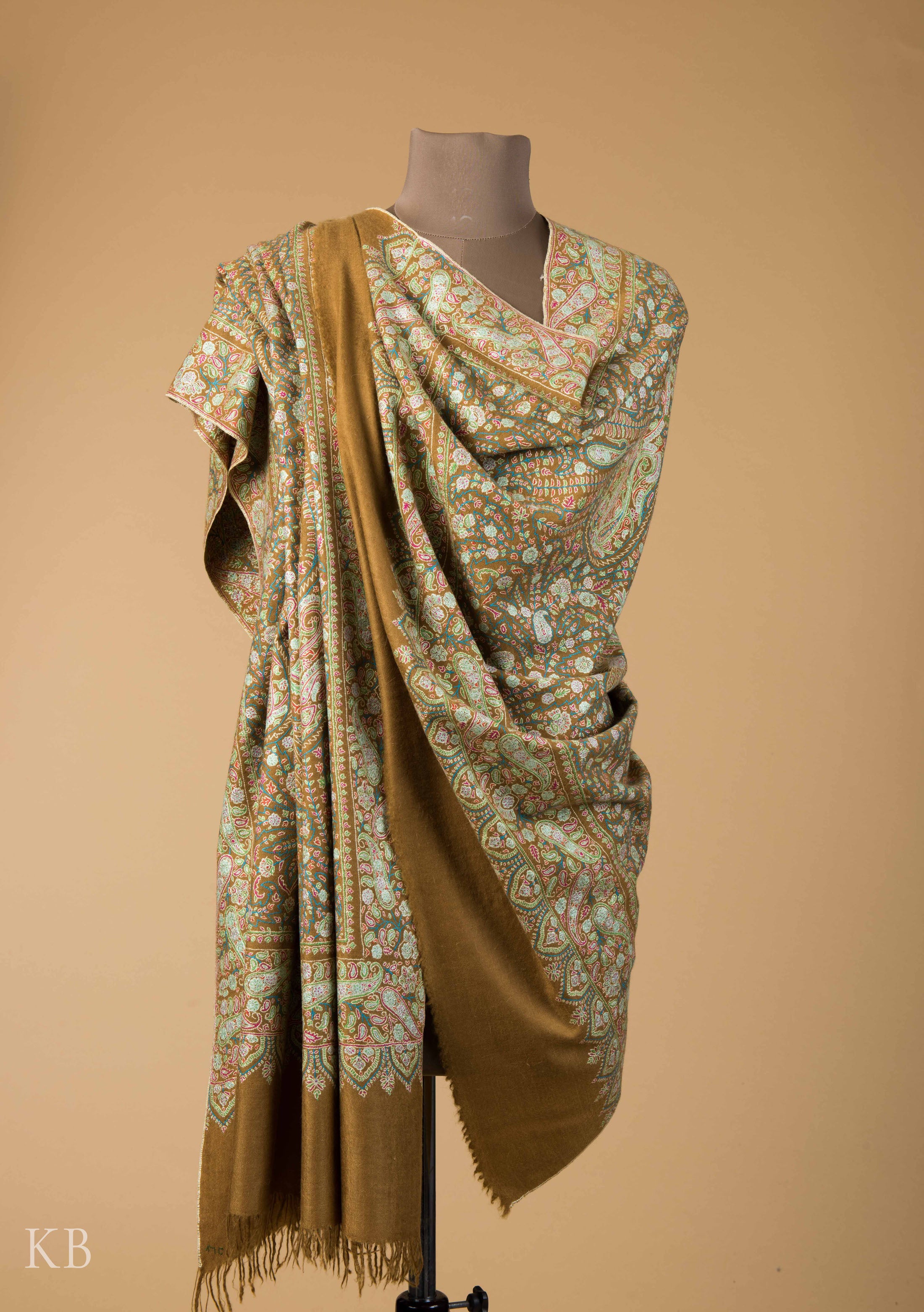 Buy Online Sozni Embroidered Pashmina Shawls Cashmere Pashmina