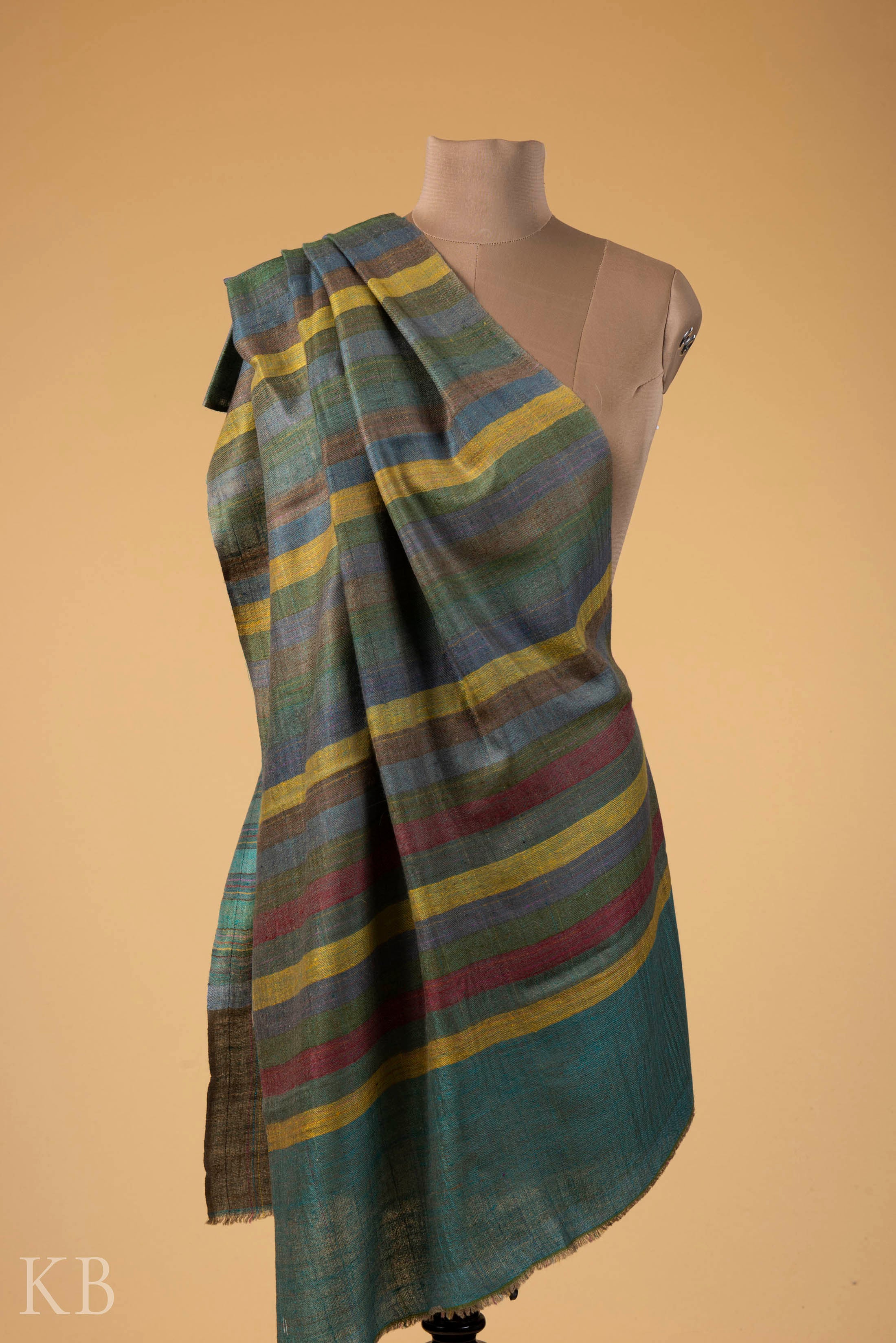 Multicolored Modern Design Pashmina Stole - Kashmir Box