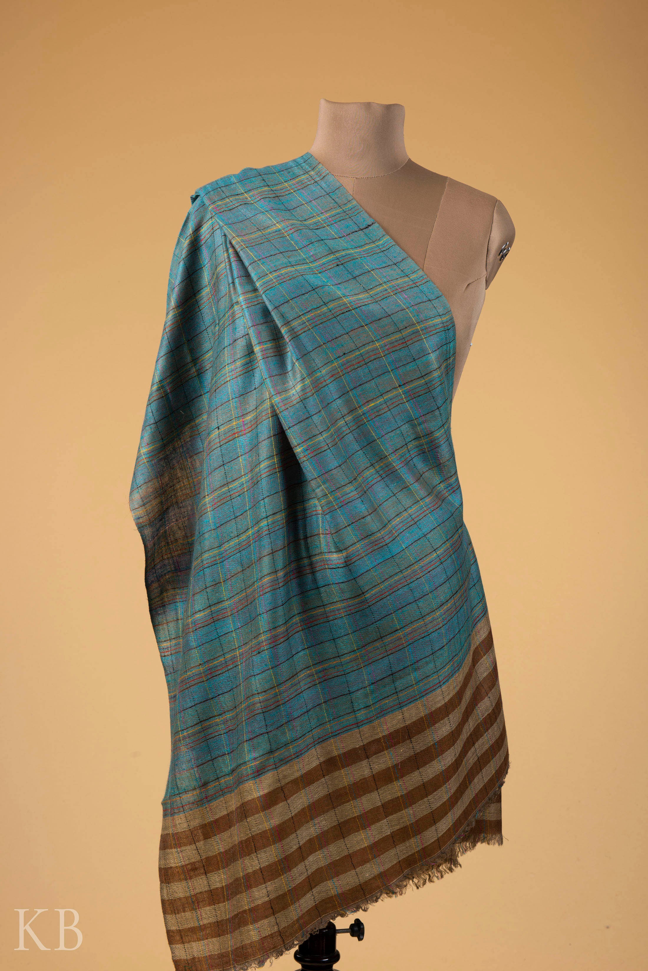 Modern Design Reversible Multicolored Pashmina Stole - Kashmir Box