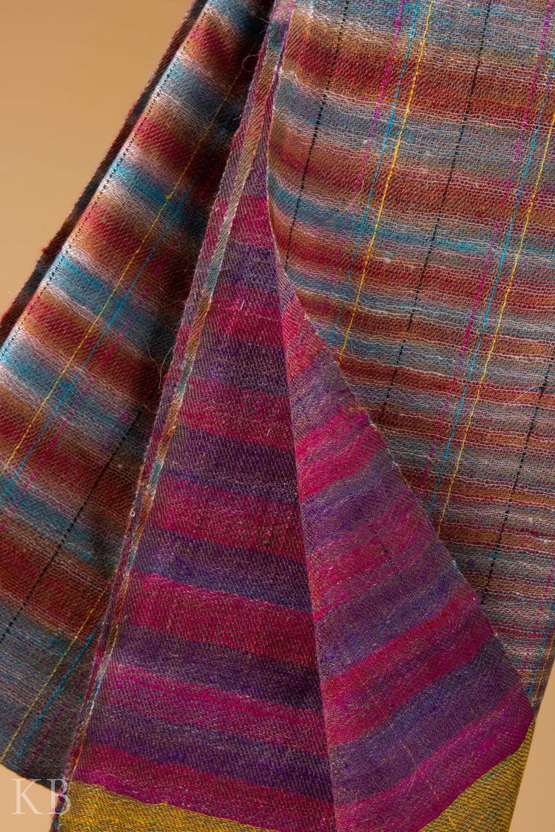 Modern Design Reversible Multicolored Pashmina Stole - Kashmir Box