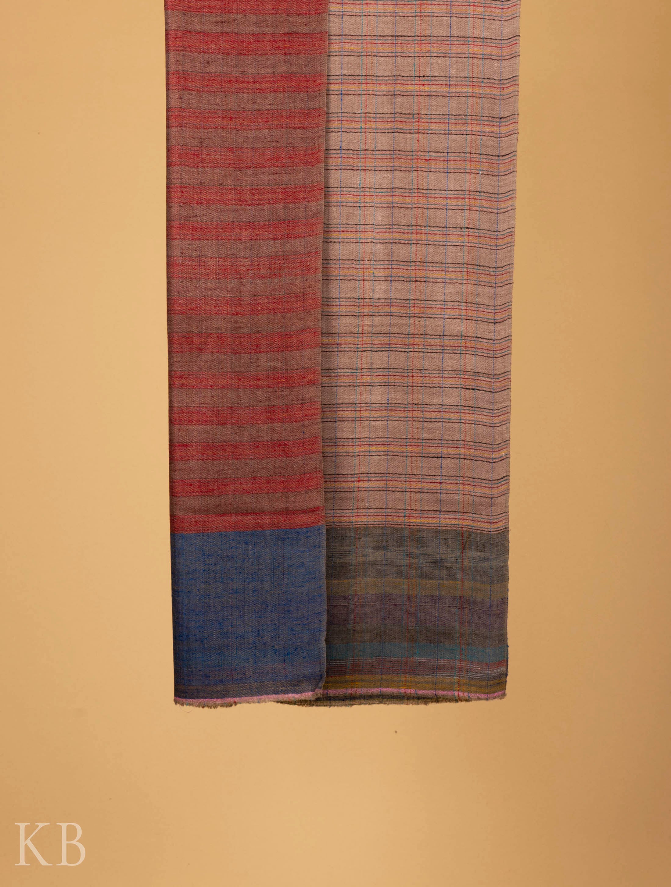 Modern Design Reversible Multicolored Pashmina Stole - Kashmir Box