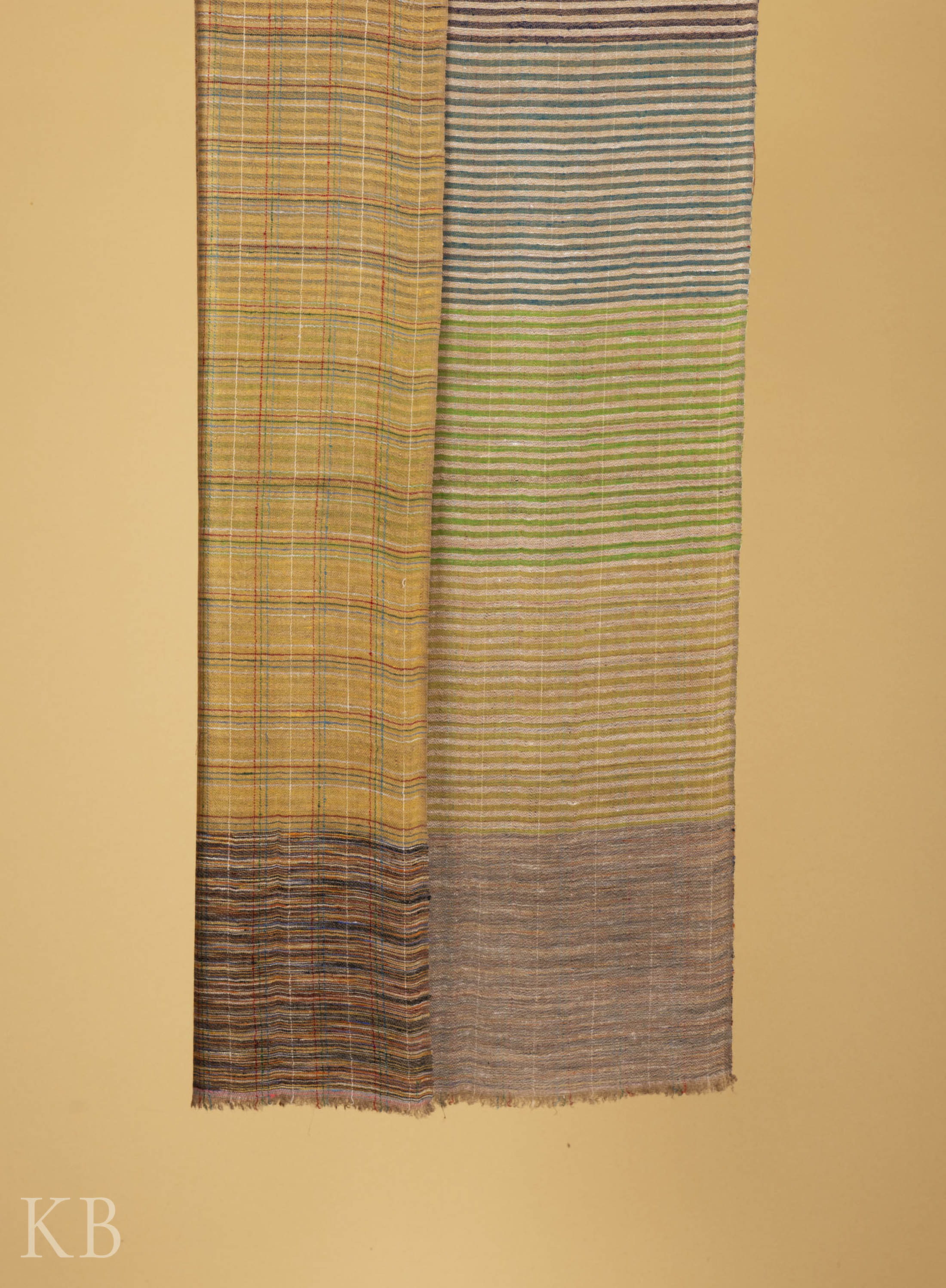 Modern Design Reversible Multicolored Pashmina Stole - Kashmir Box