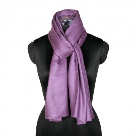 Violet Woolen Stole - KashmirBox.com