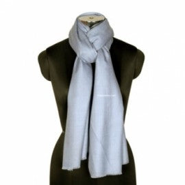 Sky Blue Woolen Stole - KashmirBox.com