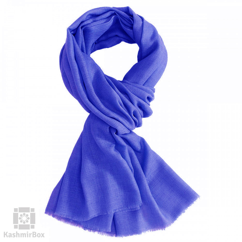 Resort Blue  Woolen Shawl - KashmirBox.com