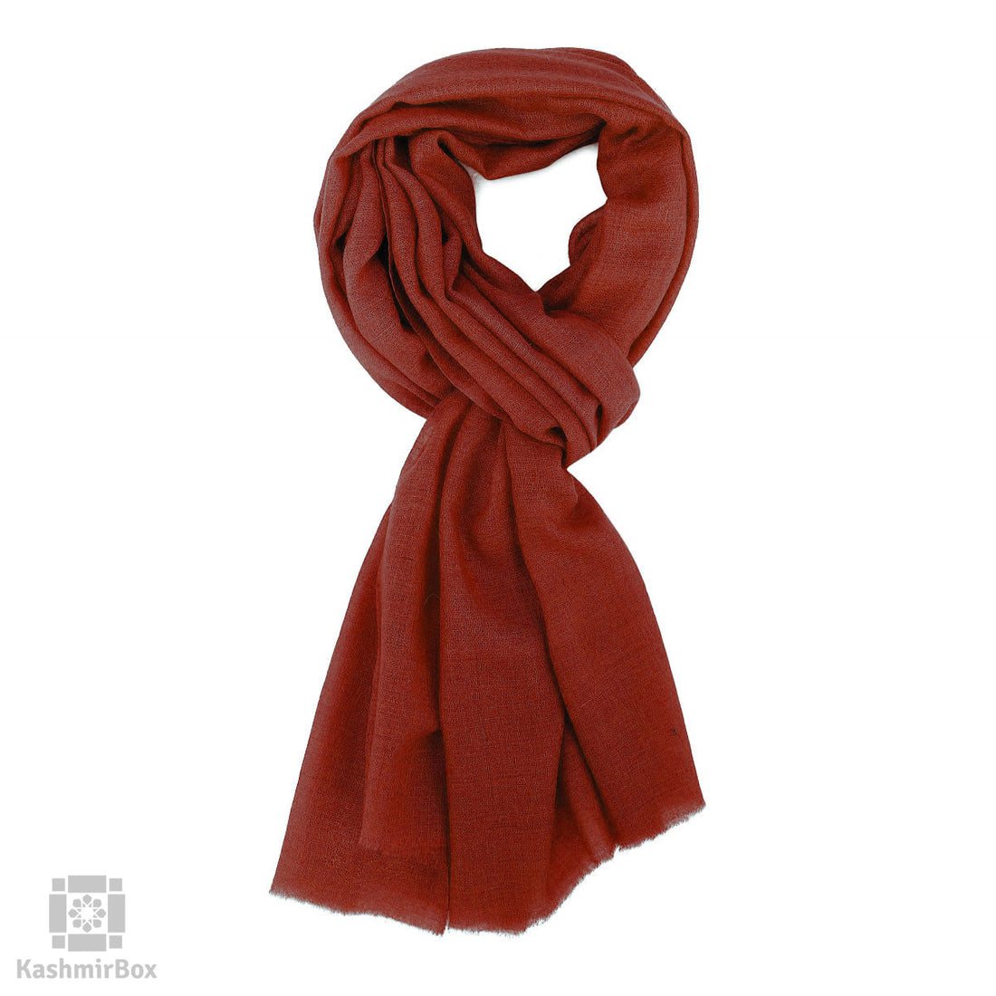 Berry Red Woolen Stole - KashmirBox.com