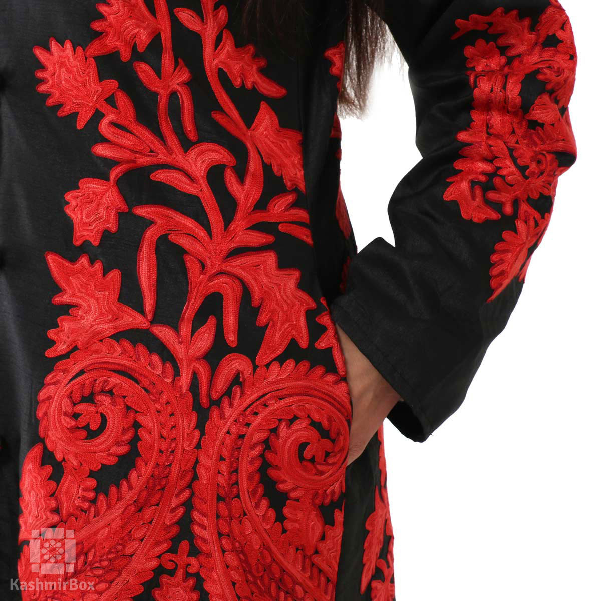 Raspberry Royale Paisley Shawl Wool Jacket - Beatrice von Tresckow -  Beatrice von Tresckow Designs