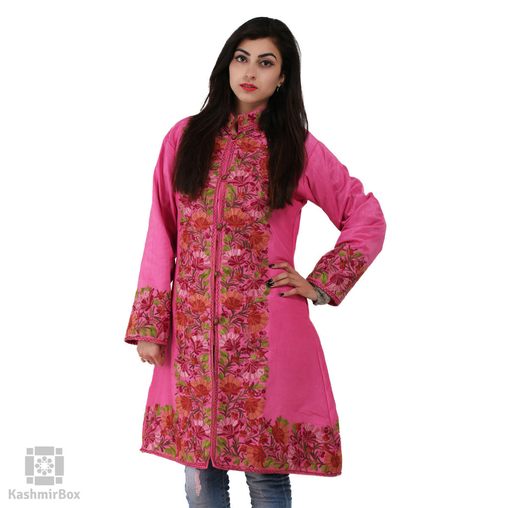 Buy online Embroidered Silk Jackets at best price in India