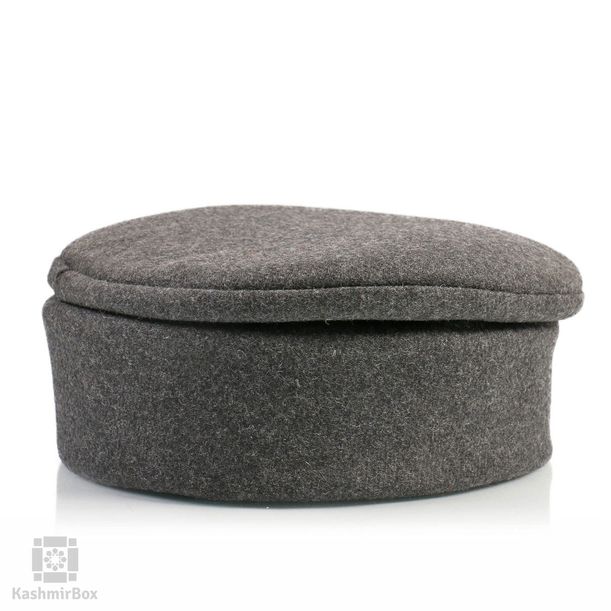 Charcoal Black Afghani Style Foam Cap - Kashmir Box